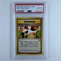 Pokemon Moo-Moo Milk Neo Genesis 2000 PSA 10 Gem Mint Japanese Banned - Image 1