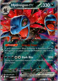 Hydreigon ex 067/086 Double Rare SV: White Flare NM Pokemon - Image 1