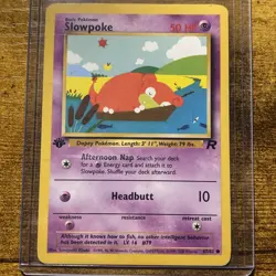 Pokemon Slowpoke 1st Edition Team Rocket 67/82 Common 50 HP Card - Image 1