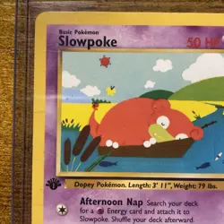 Pokemon Slowpoke 1st Edition Team Rocket 67/82 Common 50 HP Card - Image 2
