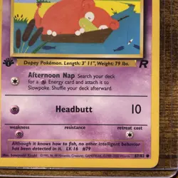 Pokemon Slowpoke 1st Edition Team Rocket 67/82 Common 50 HP Card - Image 4