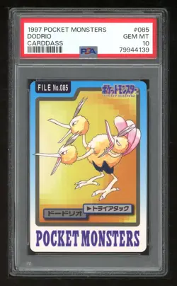 Pokemon Japanese Carddass 1997 085 Dodrio Card 85 Bandai PSA 10 79944139 - Image 1