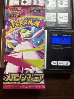 Heavy 8.59g Pokemon Sealed Mega Symphonia Japanese Booster Pack - Image 1