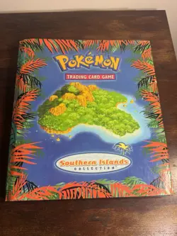 Pokemon Trading Card Game Southern Islands Collection 2001 Binder-Empty/No Cards - Image 1