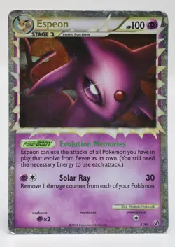 Pokemon - Espeon (Prime) #81/90 - Undaunted Holo - Image 1