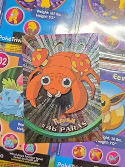 PARAS #46 - 2000 Topps Chrome Pokemon CARD - REGULAR HOLO - MINT - Image 3