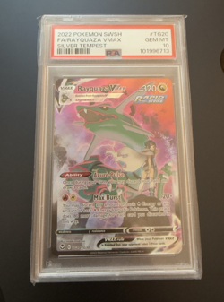 Rayquaza Vmax TG20/TG30 Trainer Gallery Silver Tempest Pokemon English PSA 10 - Image 2