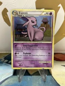 Espeon 2/90 Pokemon Holo Cracked Ice Undaunted HGSS LP - Image 1