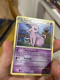 Espeon 2/90 Pokemon Holo Cracked Ice Undaunted HGSS LP - Image 5