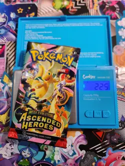 VERY HEAVY! 22.5g Pokemon TCG Ascended Heroes Booster Pack (LOT OF 3 SEALED) - Image 3