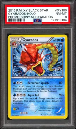 PSA 8 XY109 Gyarados Promo Holo Shining Mega Collection Box EX XY Pokemon Mint - Image 1