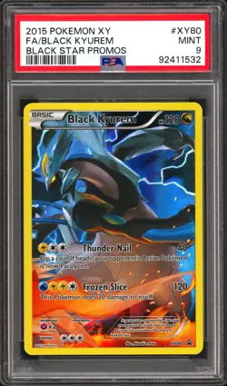 PSA 9 XY80 Black Kyurem Promo Pikachu EX Legendary Collection Box Pokemon Mint - Image 1