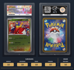 ACE 10 PERFECT Hiroshima Pikachu 261/SV-P Promo Japanese Special Box Pokemon PSA - Image 2