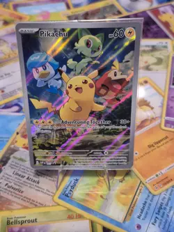 PIKACHU SVP027 SCARLET VIOLET BLACK STAR PROMO 2023 POKEMON TCG CARD SEALED - Image 1