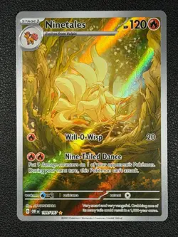 Ninetales 199/197 IR Illustration Rare Obsidian Flames SV03 Pokemon TCG English - Image 1