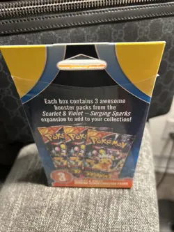 Pokemon Scarlet & Violet Surging Sparks Hanger Box - 3x Booster Packs Sealed New - Image 4