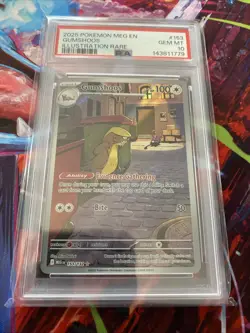 2025 POKEMON MEG EN-MEGA EVOLUTION ILLUSTRATION RARE #153 GUMSHOOS PSA 10 - Image 1