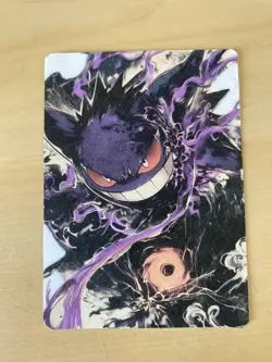 Japanese ART STYLE Gengar Fan Full Art Pokemon Custom Card/perfect bookmark - Image 3
