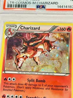 Charizard 19/113 Cosmos Holo Pokemon 2013 B&W Legendary Treasures PSA 7 NM Swirl - Image 3