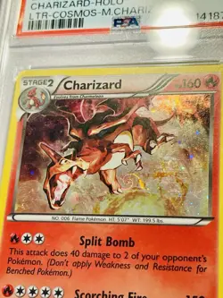 Charizard 19/113 Cosmos Holo Pokemon 2013 B&W Legendary Treasures PSA 7 NM Swirl - Image 4