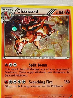 Charizard 19/113 Cosmos Holo Pokemon 2013 B&W Legendary Treasures PSA 7 NM Swirl - Image 5