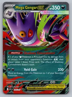 MEGA GENGAR EX 056/094 DOUBLE RARE PHANTASMAL FLAMES POKEMON NM - Image 1