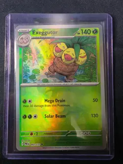 Pokemon TCG Prismatic Evolutions Exeggutor Master Ball Holo #002/131 - Image 1