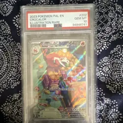 Pokemon TCG Crocalor Illustration Rare Holo 202/193 Paldea Evolved PSA 10 - Image 1