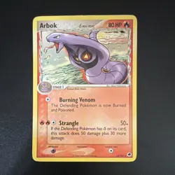 The Pokemon Arbok Delta Species Dragon Frontiers Rare 80 HP Reg Eng 13/101 - Image 1