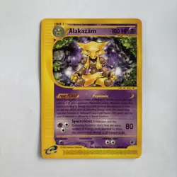 Pokemon Alakazam TCG Expedition Base Set Regular Rare Card 33/165 - Image 1
