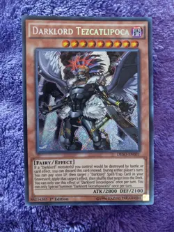 Darklord Tezcatlipoca DESO Secret 1st edition NM Yugioh - Image 2