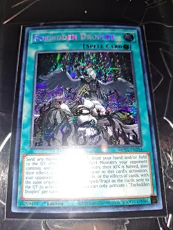 Yugioh! MP22-EN254 Forbidden Droplet PRISMATIC SECRET RARE 1st Ed NM - Image 1