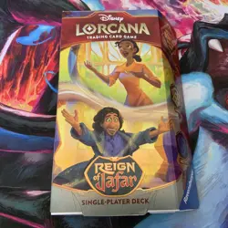 Disney Lorcana: Reign of Jafar Starter Deck - Amber & Amethyst (Tiana and Bruno) - Image 1