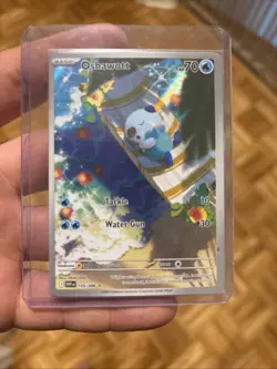 OSHAWOTT 105/086 POKEMON TCG WHITE FLARE ILLUSTRATION RARE NM/M - Image 3