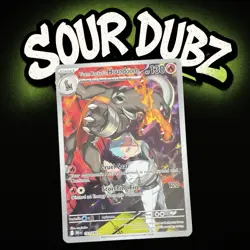 Pokemon TCG Team Rockets Houndoom Illustration Rare Card 191/182 Destined Rivals - Image 1