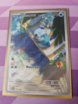 Pokemon TCG | Oshawott 105/086 Illustration Rare | S&V White Flare | NM - Image 1
