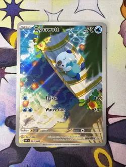 Oshawott 105/086 - White Flare - Illustration Rare Pokemon TCG NM - Image 1