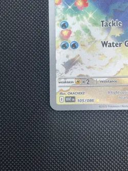 Oshawott White Flare 105/86 English Illustration Rare - Pokemon TCG WHT EN NM IR - Image 3
