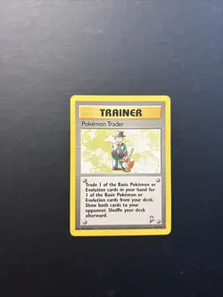 Pokemon TCG WOTC 2000 Base Set 2: Pokemon Trader 106/130 - Rare Card - LP/NM - Image 1