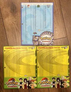 Pokemon Base Set/2, Jungle, Fossil, Team Rocket Card List- 1999 Binder Insert - Image 1