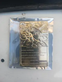 1999 Pokemon 23K Gold Plated Trading Card - #6 Charizard - Burger King Edition - Image 2