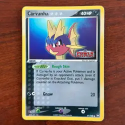 Carvanha 47/108 Reverse Holo Common EX Power Keepers Pokemon Card - Image 1