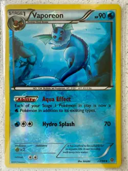 Vaporeon - 22/98 - Pokemon Ancient Origins XY Reverse Holo Rare Card NM - Image 1