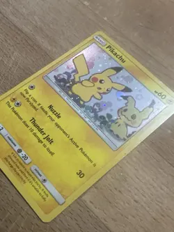 Pokemon 2019 Pikachu SM162 Sun & Moon Black Star Promo Holo Card LP - Image 2