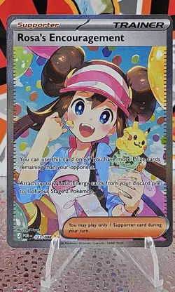 Rosa's Encouragement 123/088 SIR Perfect Order Pokemon Card Full Art Trainer - Image 1