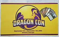 Rare Commemorative Dragon Con / Dcon 2015 Vintage Playmat Magic MTG Card Games - Image 2
