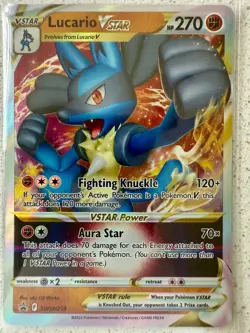 Lucario VSTAR - SWSH214 - Pokemon Sword & Shield Promo Ultra Rare Card NM - Image 1