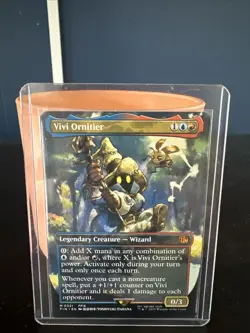 Vivi Ornitier Final Fantasy Magic the Gathering MTG 321 FULL ART BORDERLESS MYTH - Image 1