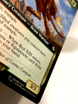 MTG Red XIII, Proud Warrior (Extended Art) Commander: Final Fantasy 181 NM - Image 3