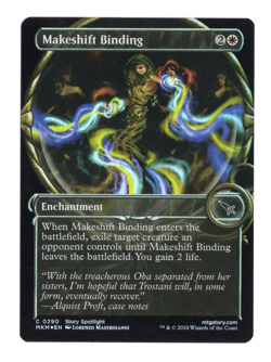 MTG-Makeshift Binding (Showcase)-Murders at Karlov Manor-290-Near Mint-Foil - Image 1